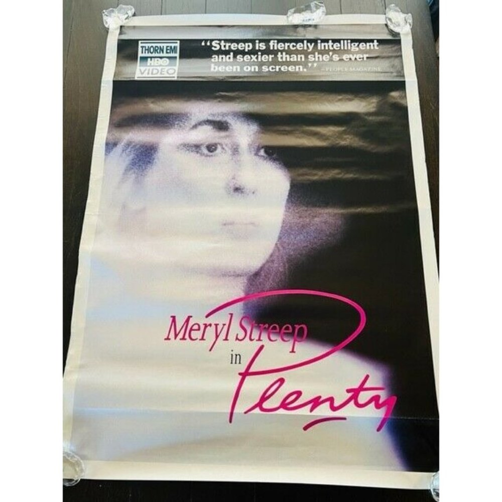 Movie Theater Cinema Poster Lobby Card vtg 1985 Plenty Meryl Streep Sam Neill